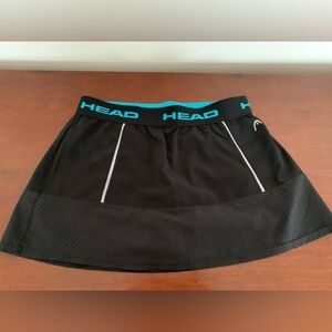 HEAD Black and Blue Tennis Skirt